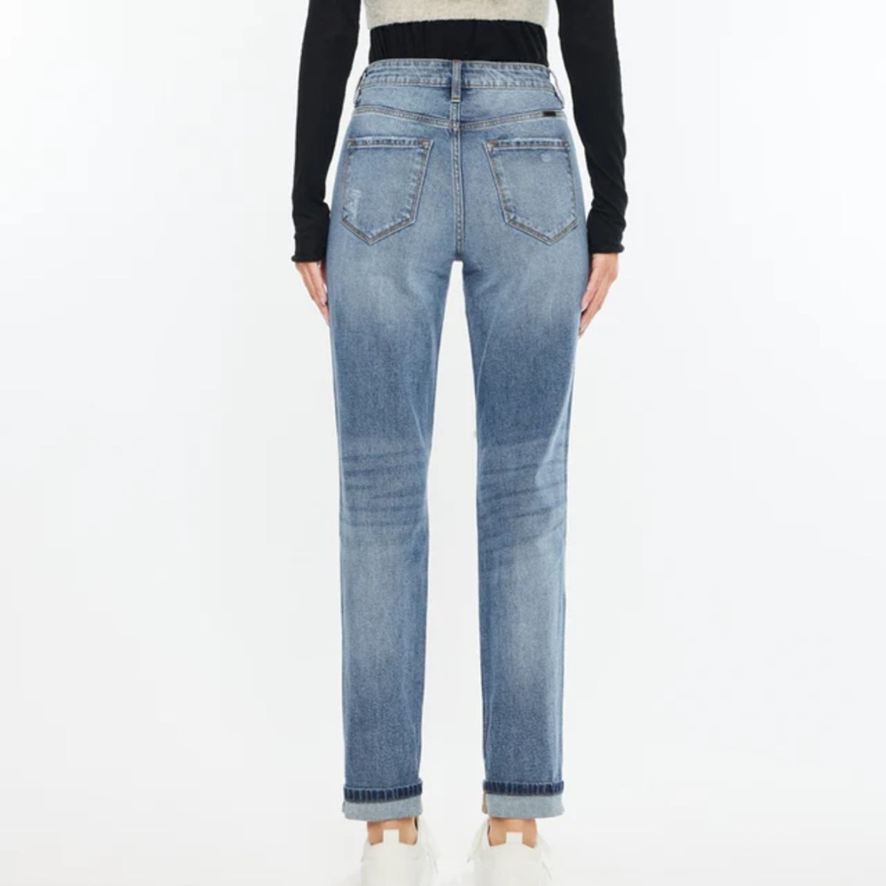 NWT Kancan Jinny Distressed Mom Jeans Size 26 or 5 - Picture 3 of 8